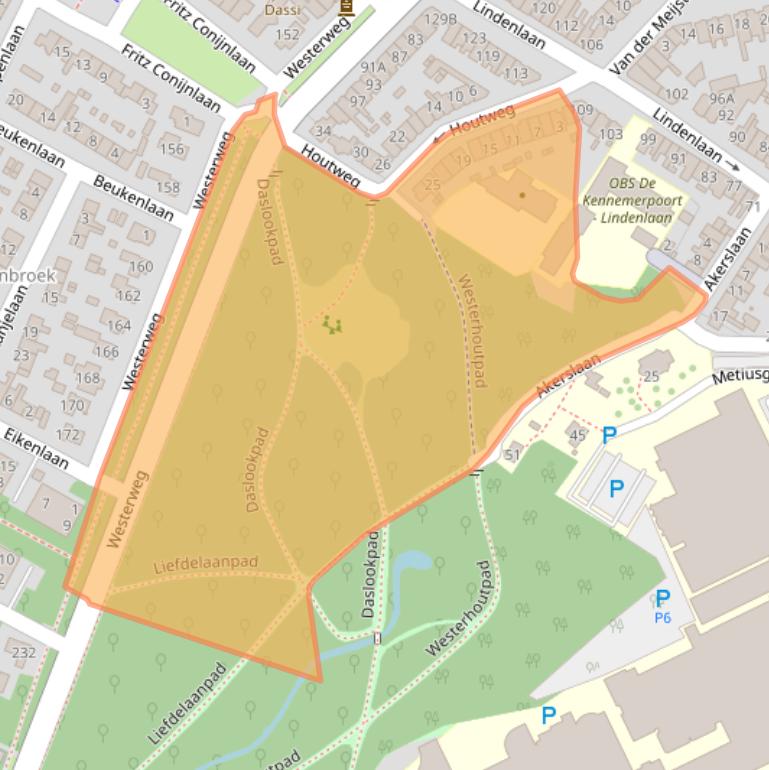 Kaart van postcodegebied 1815DP.