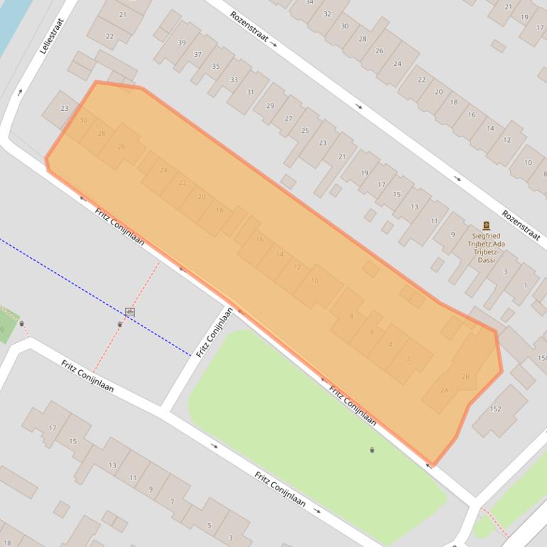 Kaart van postcodegebied 1815DT.