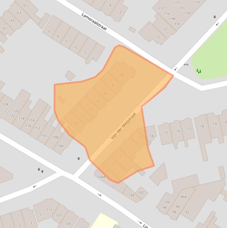 Kaart van postcodegebied 1815GP.