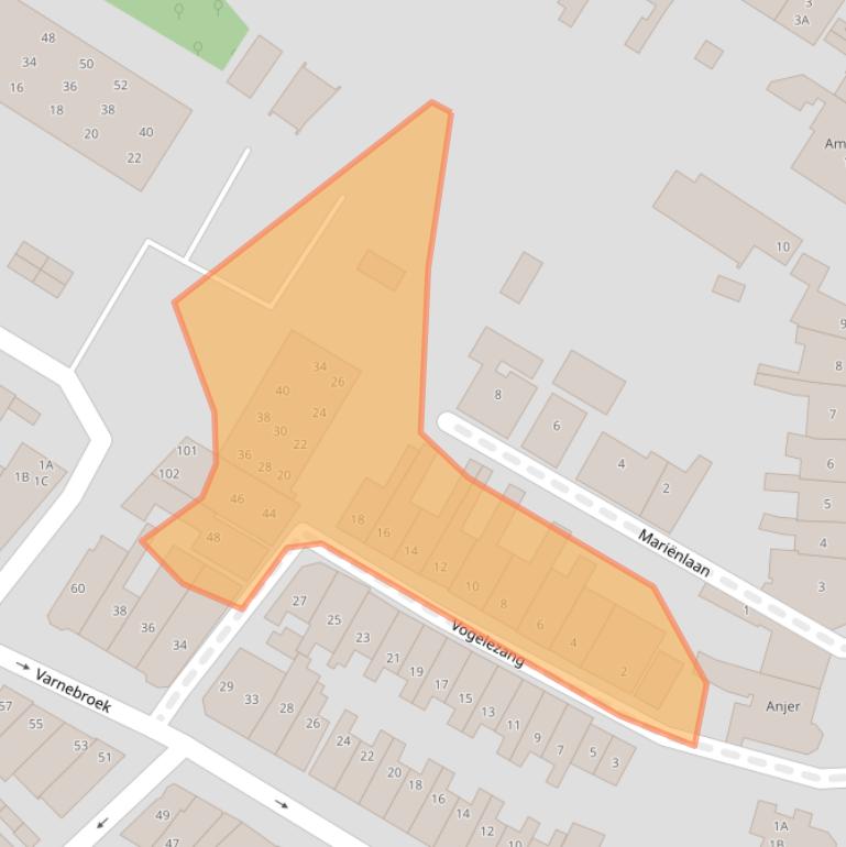 Kaart van postcodegebied 1815GT.