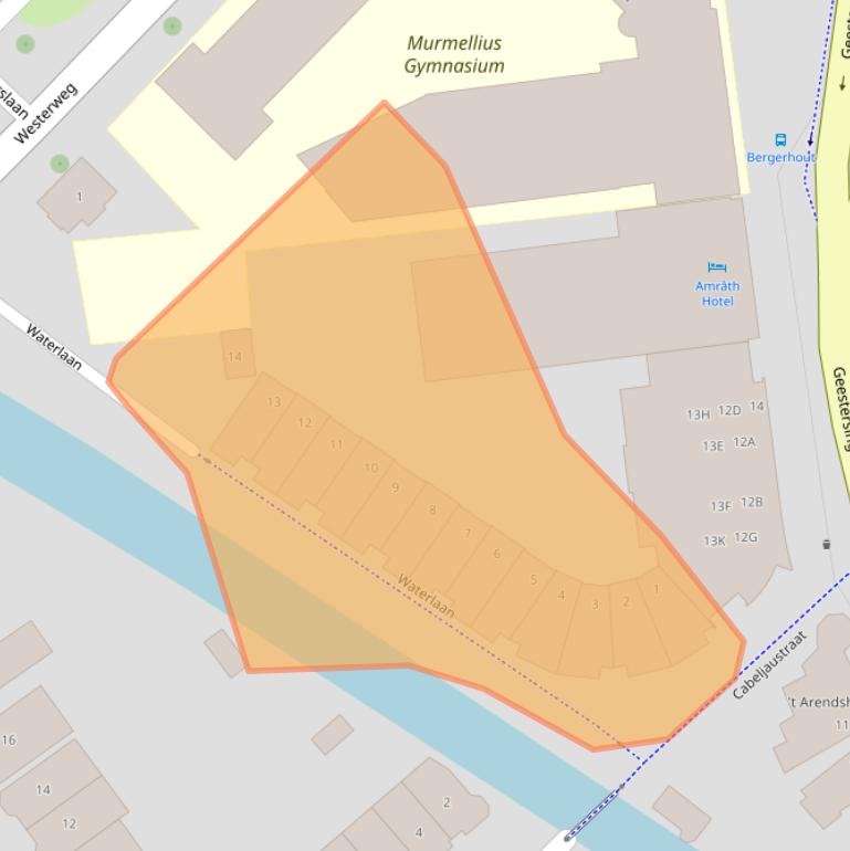 Kaart van postcodegebied 1815GW.