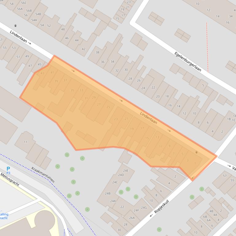 Kaart van postcodegebied 1815HC.