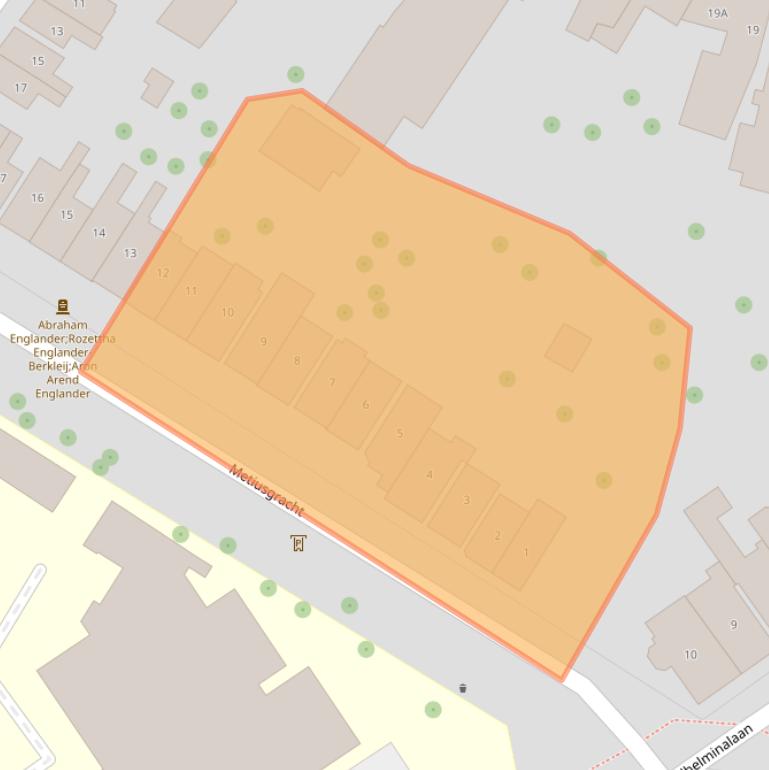 Kaart van postcodegebied 1815JA.