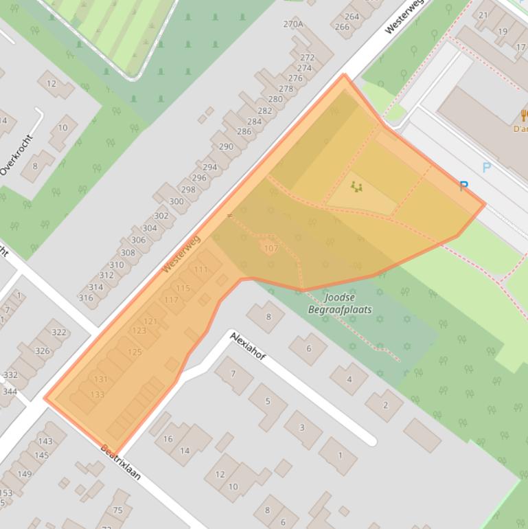 Kaart van postcodegebied 1815JH.