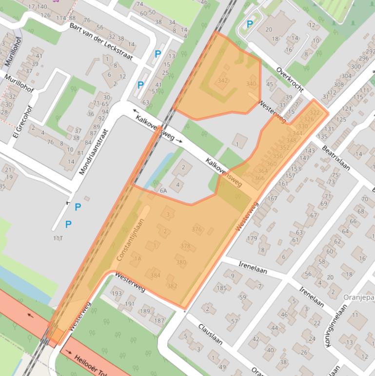Kaart van postcodegebied 1815JM.