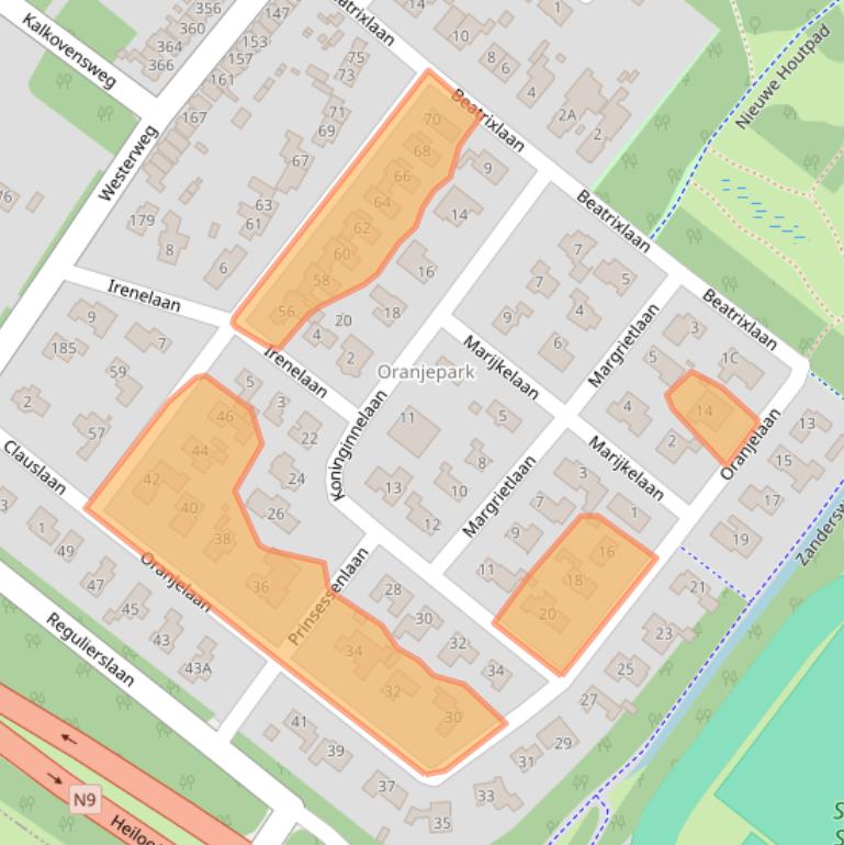 Kaart van postcodegebied 1815JS.