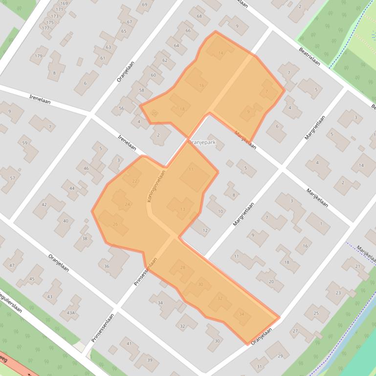 Kaart van postcodegebied 1815JV.