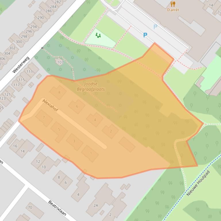 Kaart van postcodegebied 1815KW.
