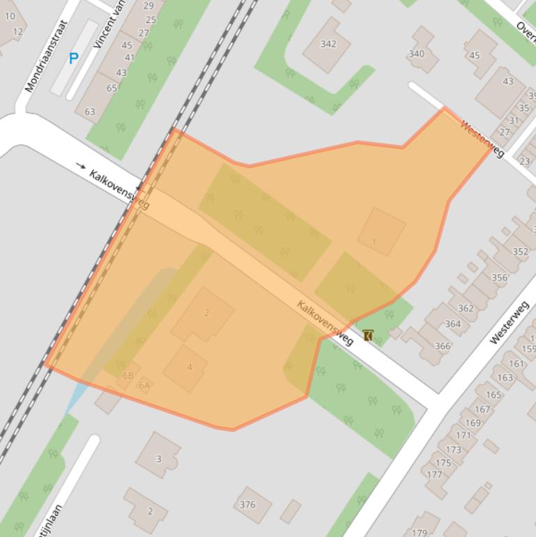 Kaart van postcodegebied 1815KZ.