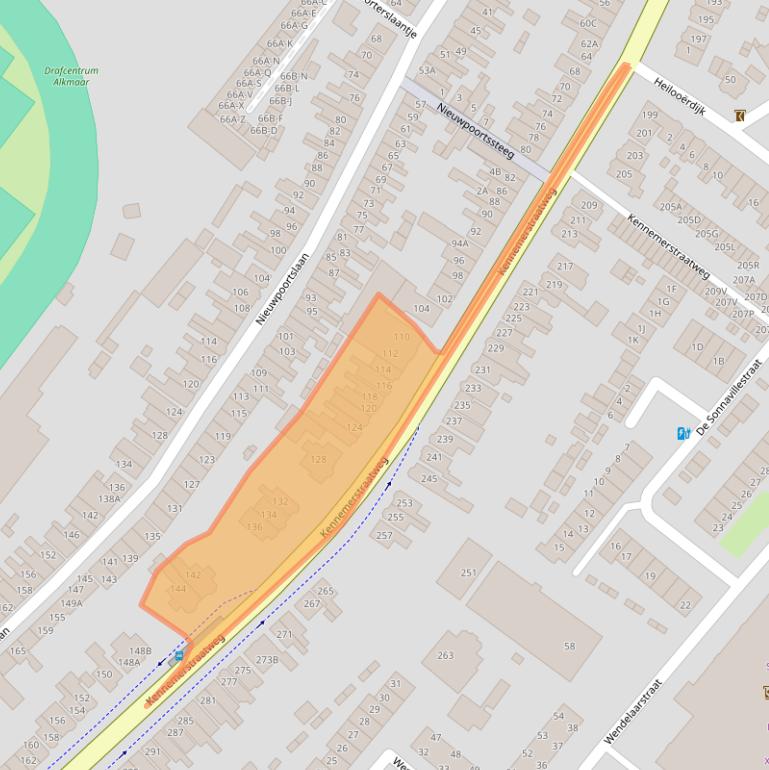 Kaart van postcodegebied 1815LD.