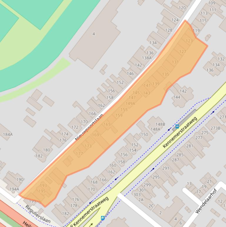 Kaart van postcodegebied 1815LM.