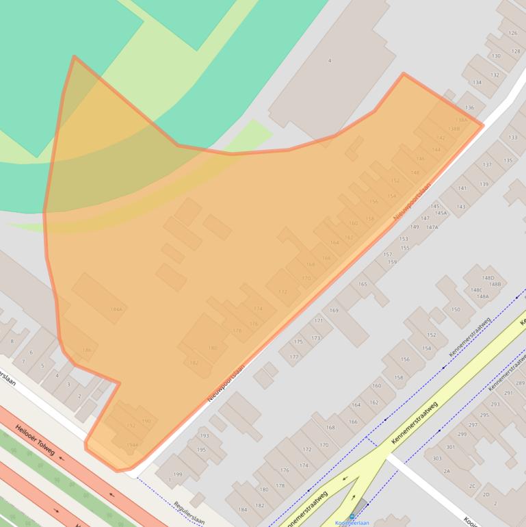 Kaart van postcodegebied 1815LS.