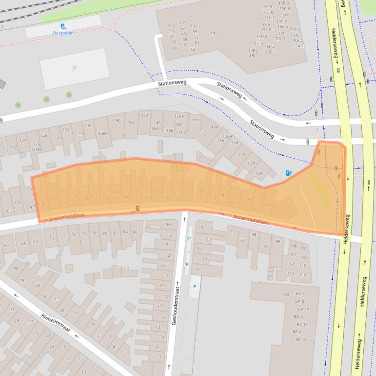 Kaart van postcodegebied 1815SG.