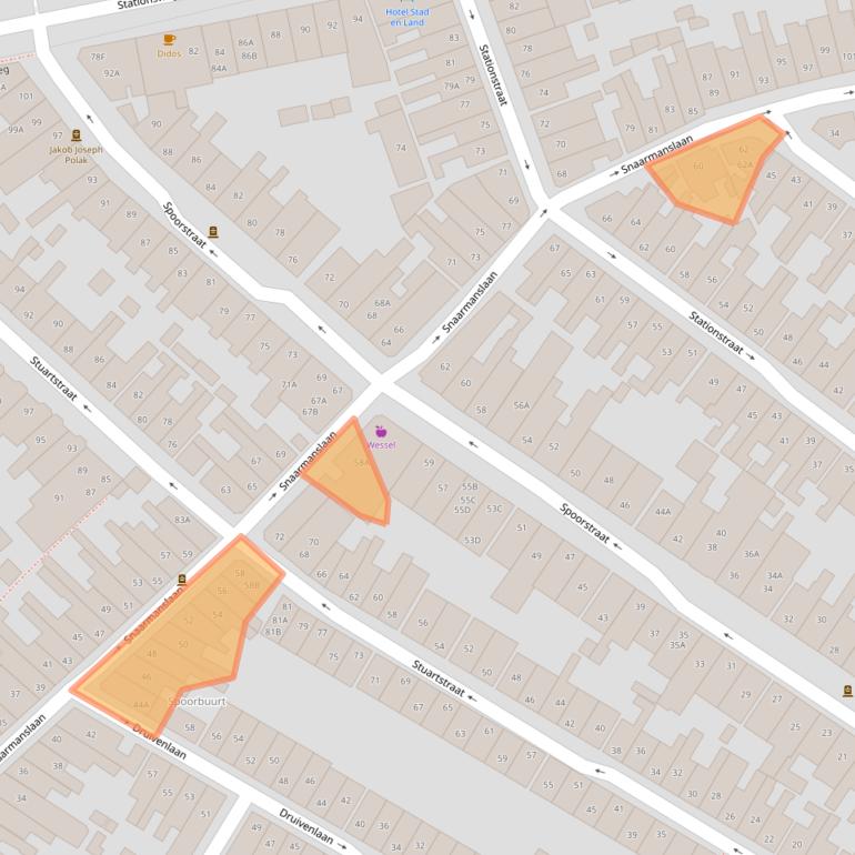 Kaart van postcodegebied 1815SJ.