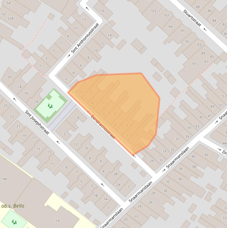 Kaart van postcodegebied 1815SL.