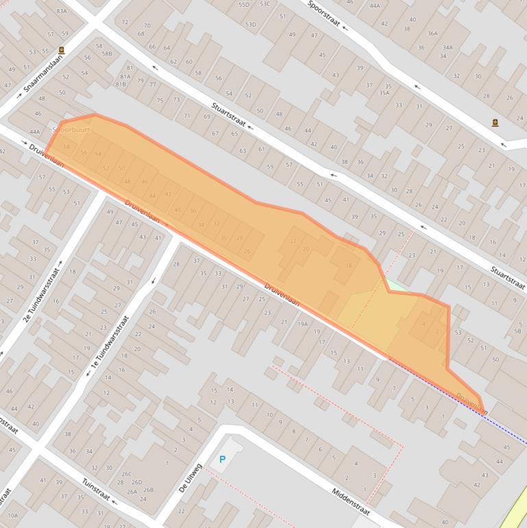 Kaart van postcodegebied 1815TG.