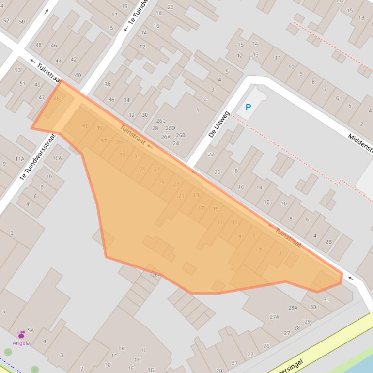 Kaart van postcodegebied 1815TK.