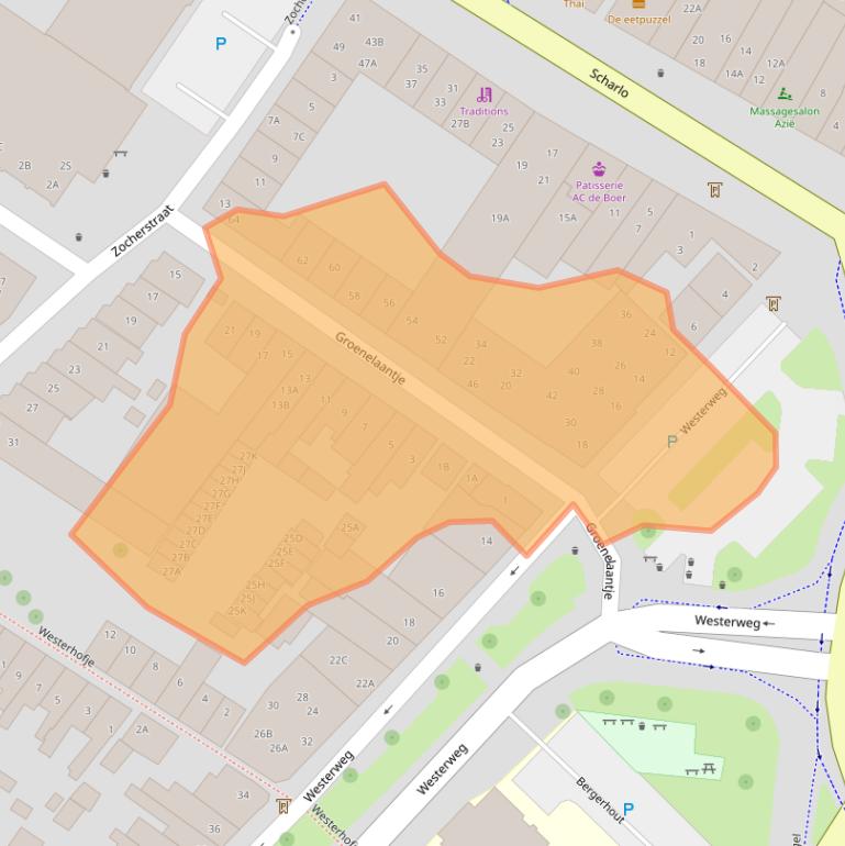 Kaart van postcodegebied 1815VA.