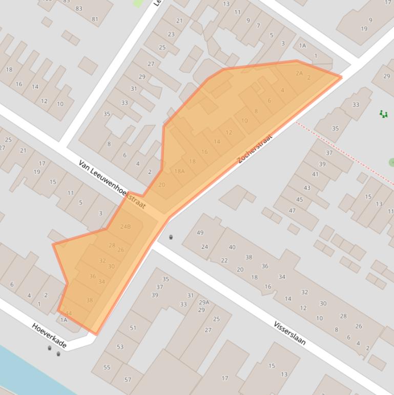 Kaart van postcodegebied 1815VH.