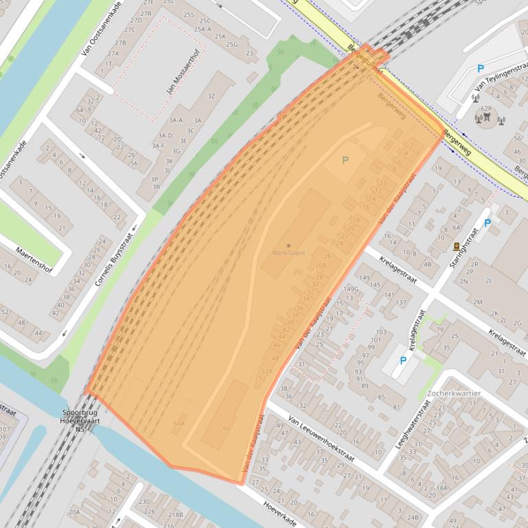 Kaart van postcodegebied 1815VM.