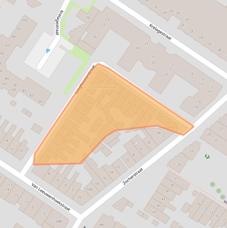 Kaart van postcodegebied 1815VN.