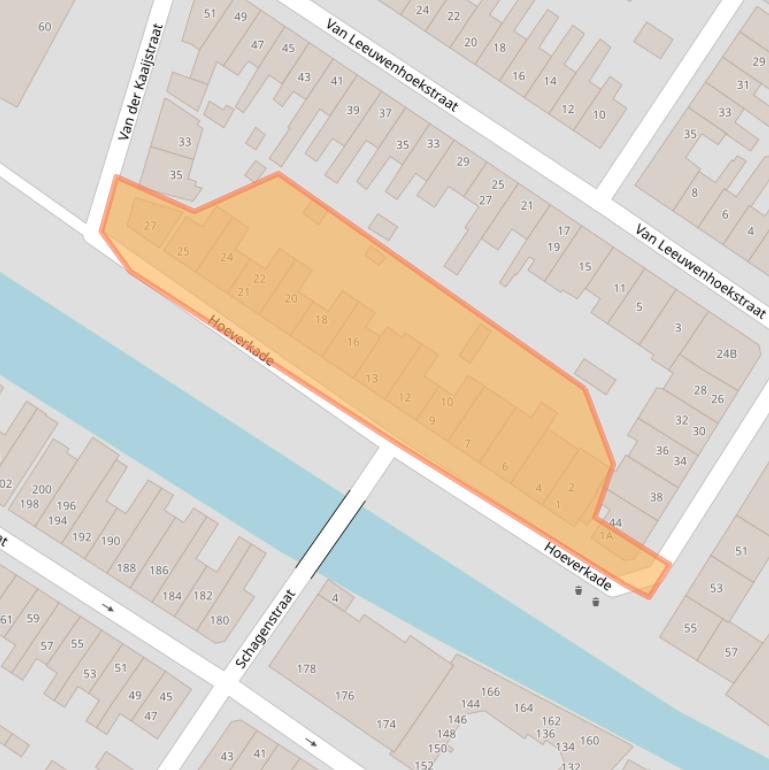 Kaart van postcodegebied 1815VS.