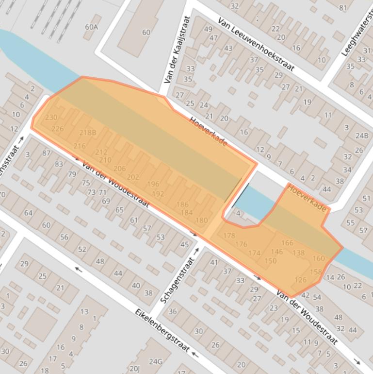 Kaart van postcodegebied 1815VZ.