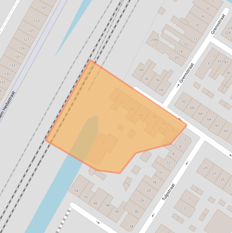 Kaart van postcodegebied 1815XB.