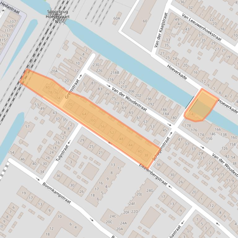 Kaart van postcodegebied 1815XD.