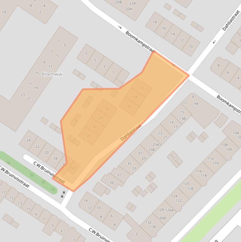 Kaart van postcodegebied 1815XK.