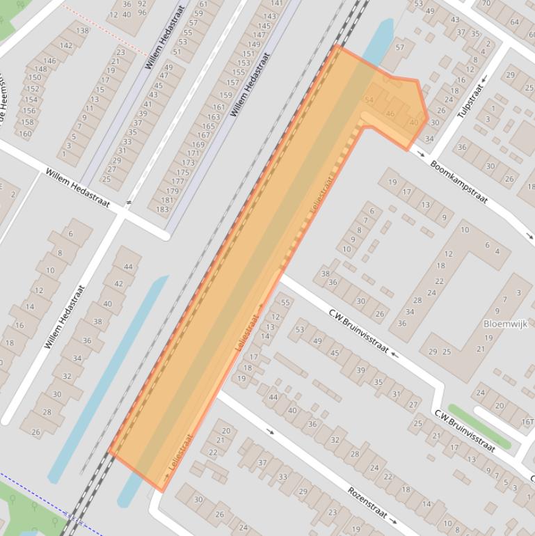 Kaart van postcodegebied 1815XN.