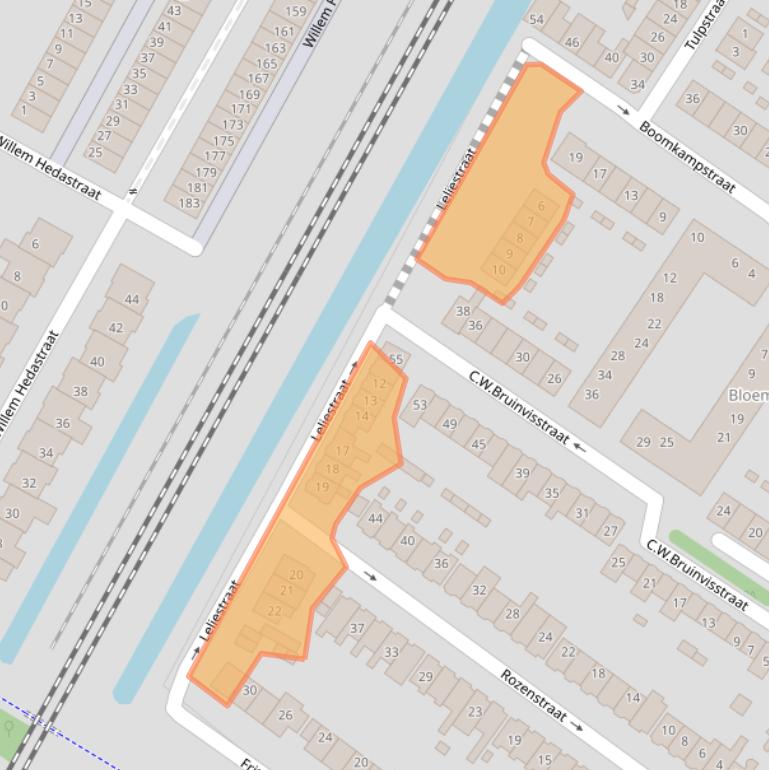 Kaart van postcodegebied 1815XS.