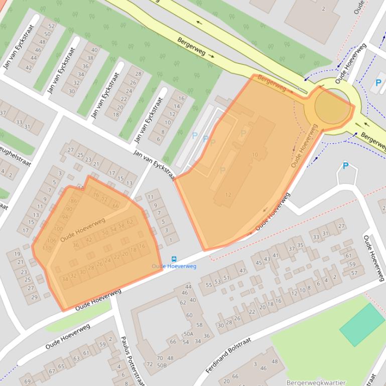 Kaart van postcodegebied 1816BT.