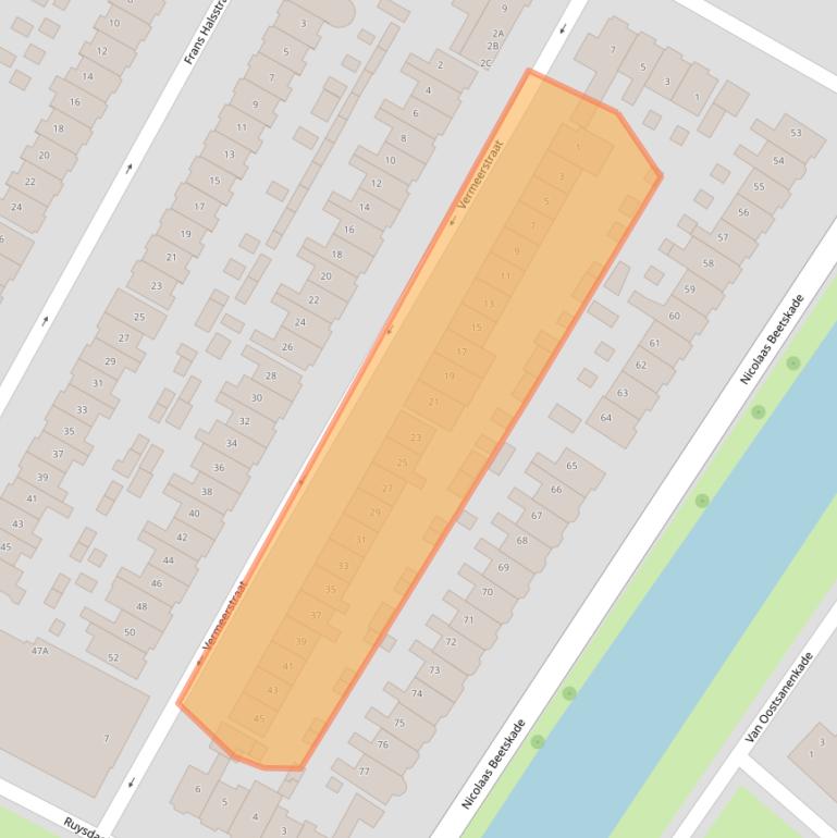 Kaart van postcodegebied 1816CK.