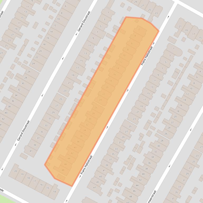 Kaart van postcodegebied 1816CN.