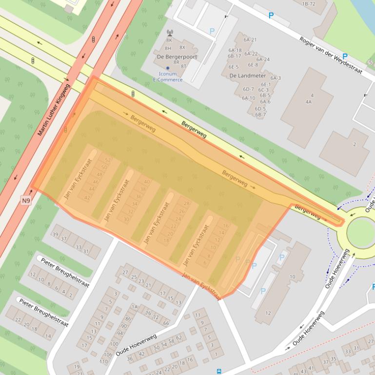 Kaart van postcodegebied 1816DB.