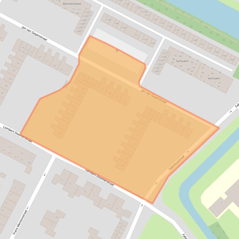 Kaart van postcodegebied 1816EB.