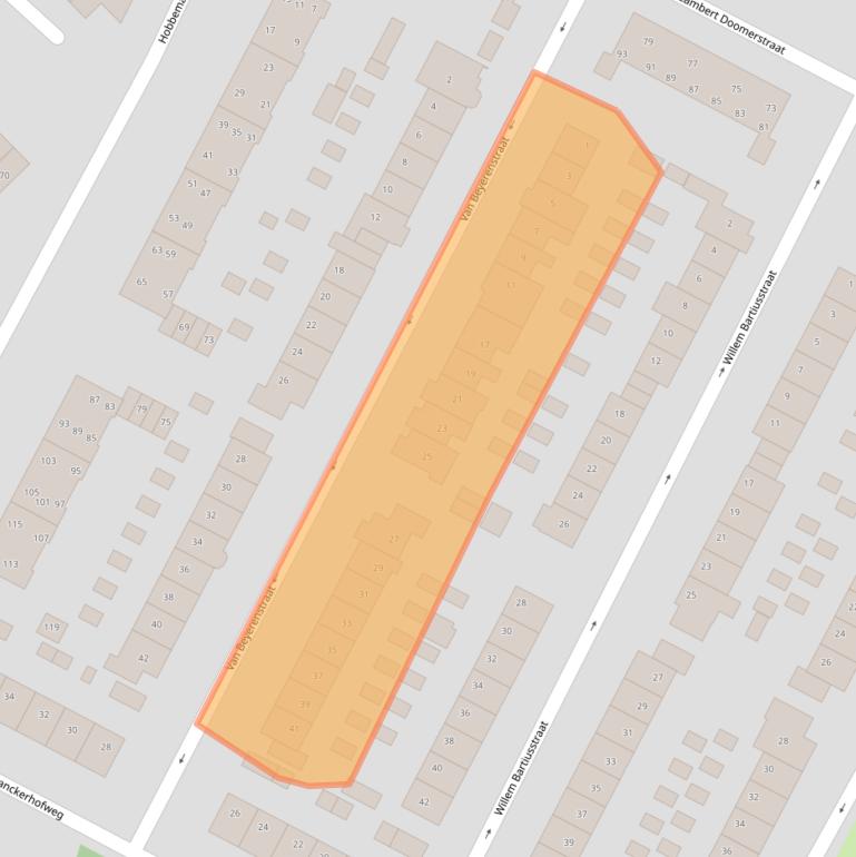Kaart van postcodegebied 1816HA.