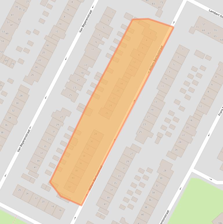 Kaart van postcodegebied 1816HD.