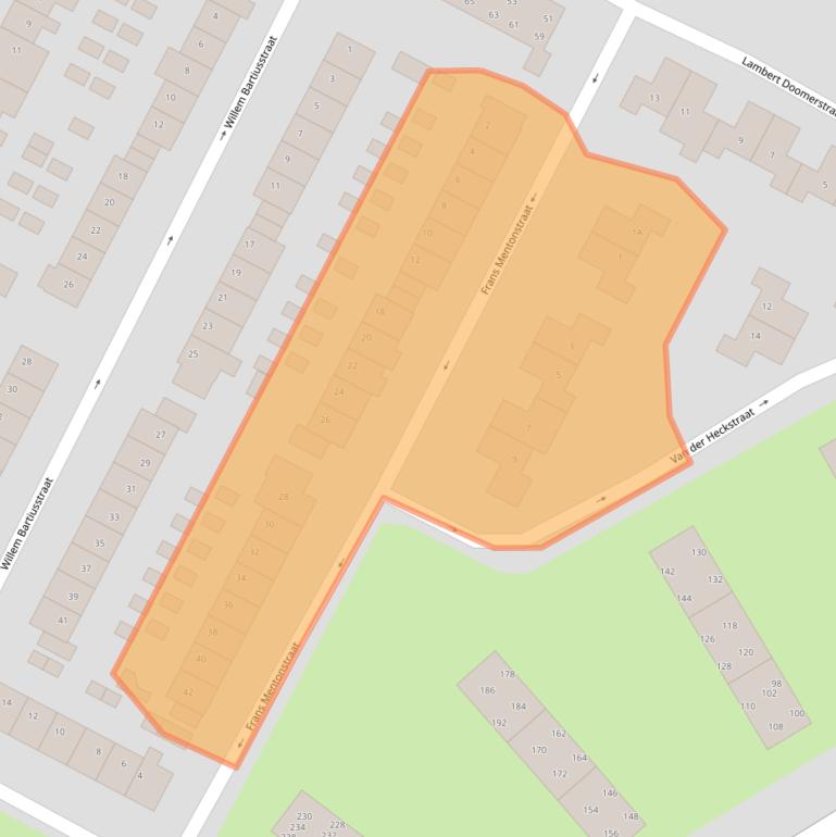 Kaart van postcodegebied 1816HE.