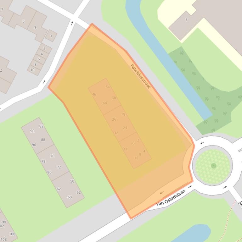 Kaart van postcodegebied 1816JA.