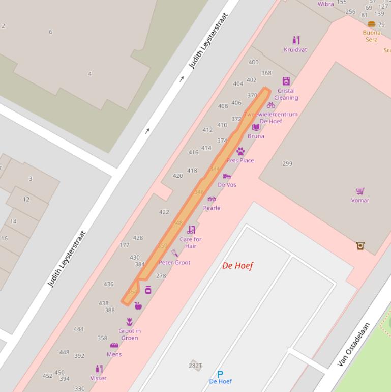 Kaart van postcodegebied 1816JL.