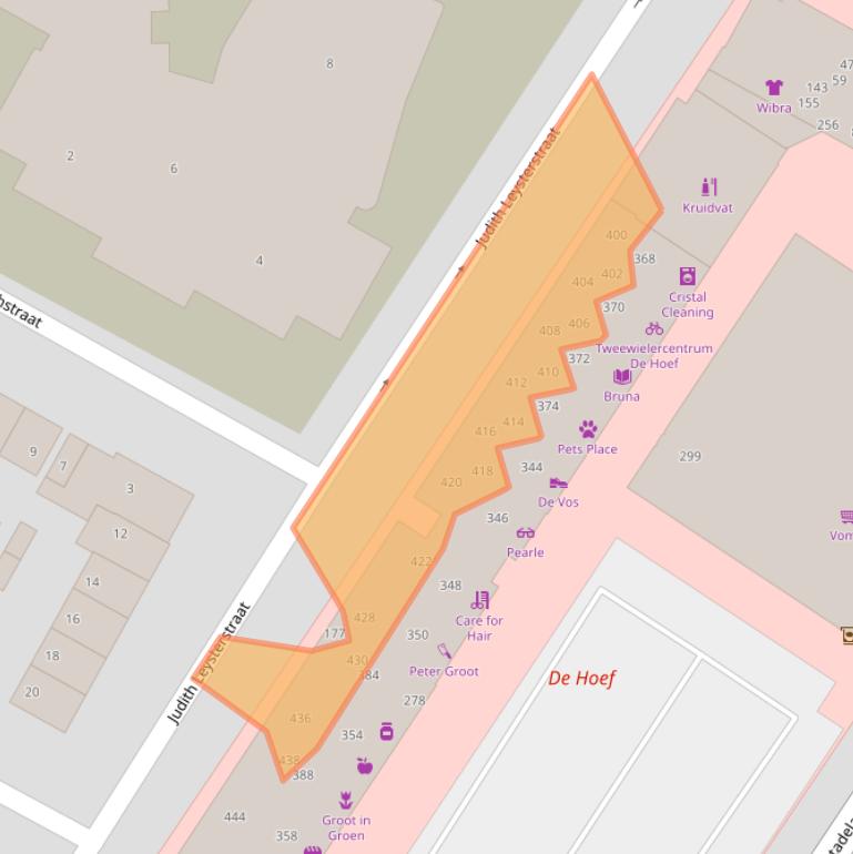 Kaart van postcodegebied 1816JR.