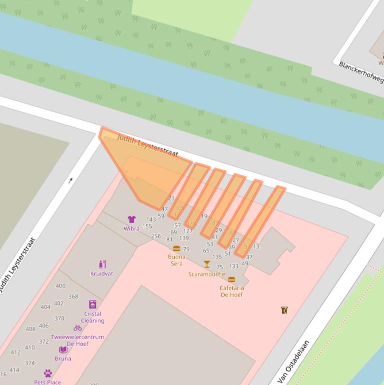 Kaart van postcodegebied 1816JW.