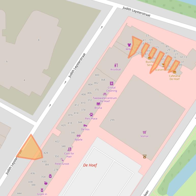 Kaart van postcodegebied 1816JX.