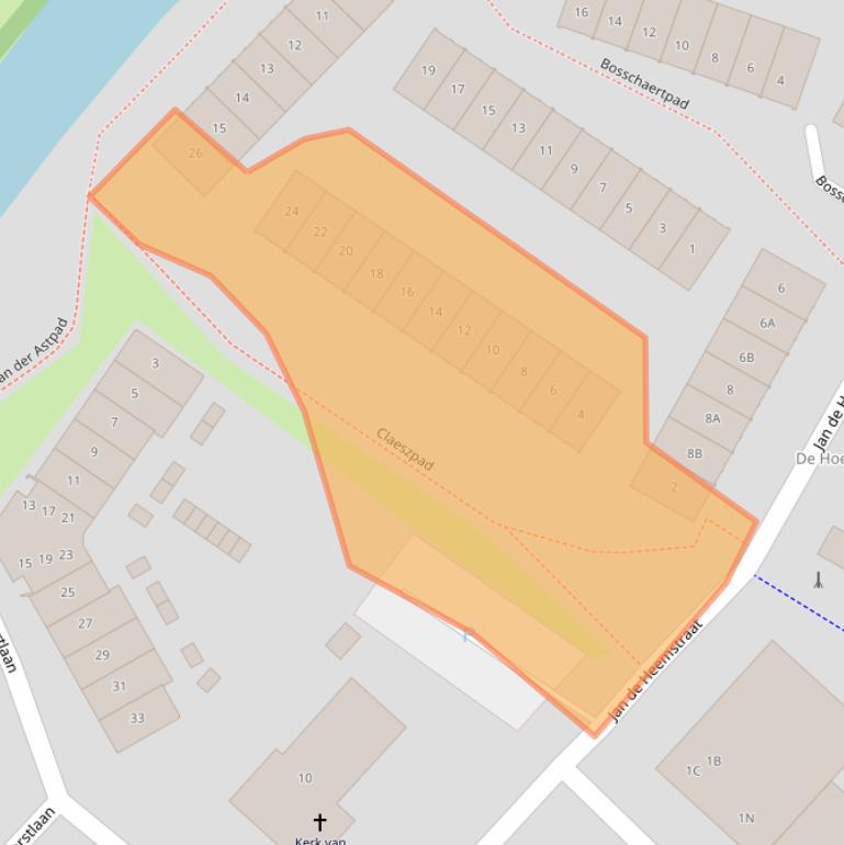 Kaart van postcodegebied 1816KT.