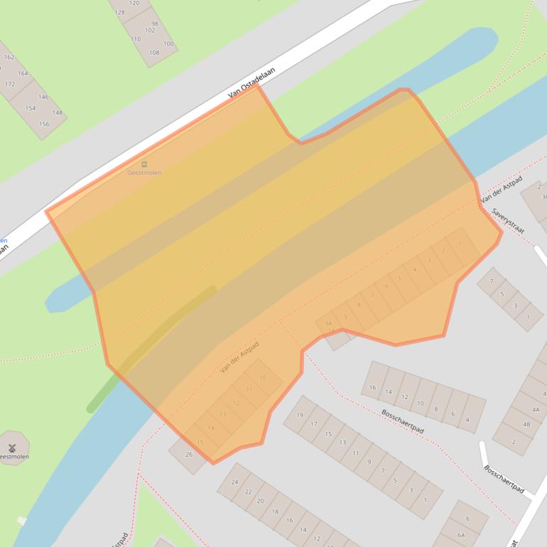 Kaart van postcodegebied 1816KV.