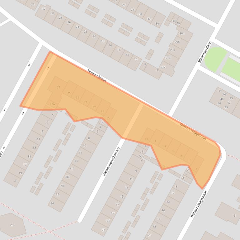Kaart van postcodegebied 1816LA.