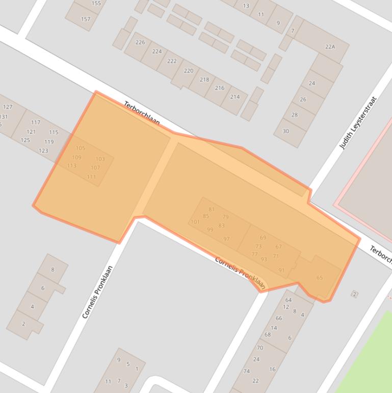 Kaart van postcodegebied 1816LB.