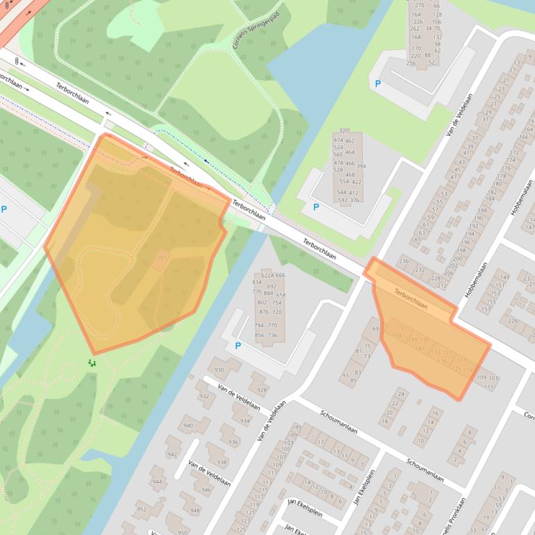 Kaart van postcodegebied 1816LC.